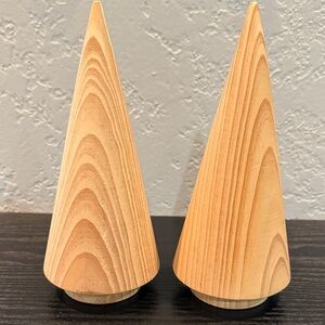 🌲🪵Natural Wood Cone Decor Set🪵🌲
